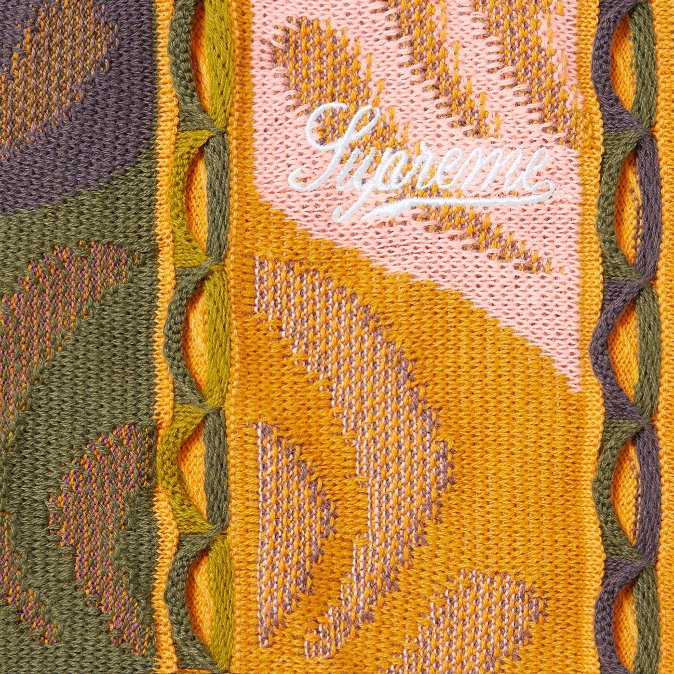 Abstract Textured Zip Up Polo view 6